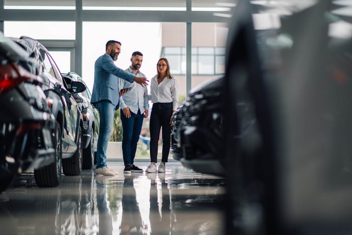 Car dealership service area